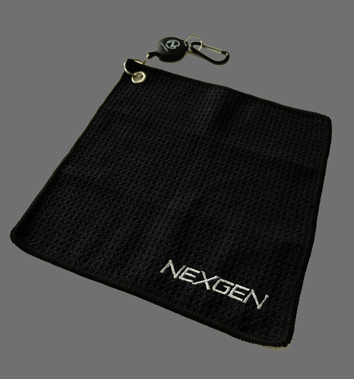 リールカラビナ付きマイクロファイバータオル | NEXGEN GOLF